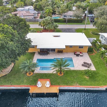 New! Waterfront Heated Pool & Jacuzzi 2 Mi To Beach - Fishing Pier Relaxing Spa & Hammock Fort Lauderdale Eksteriør billede
