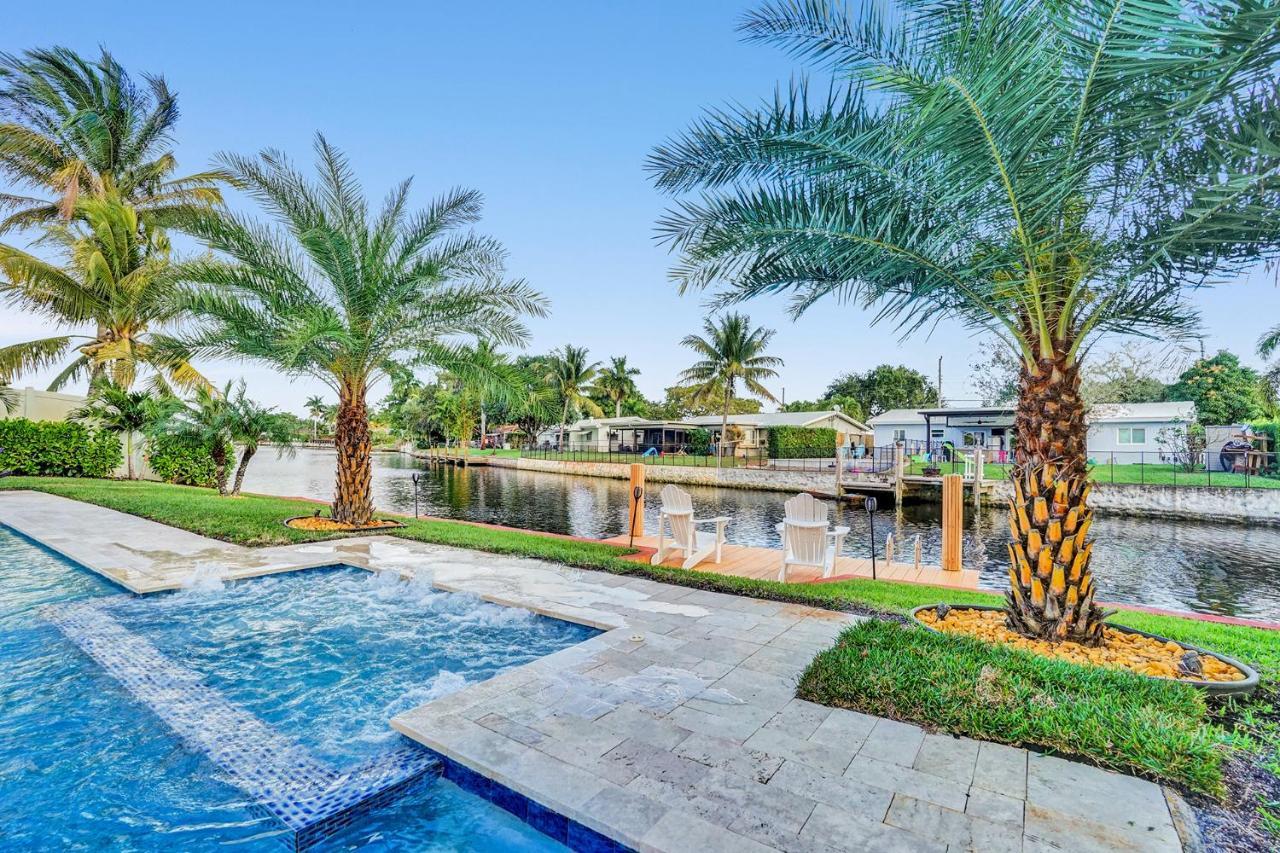 New! Waterfront Heated Pool & Jacuzzi 2 Mi To Beach - Fishing Pier Relaxing Spa & Hammock Fort Lauderdale Eksteriør billede