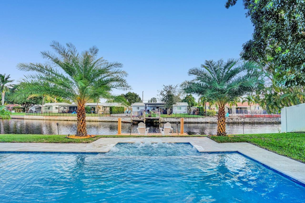 New! Waterfront Heated Pool & Jacuzzi 2 Mi To Beach - Fishing Pier Relaxing Spa & Hammock Fort Lauderdale Eksteriør billede