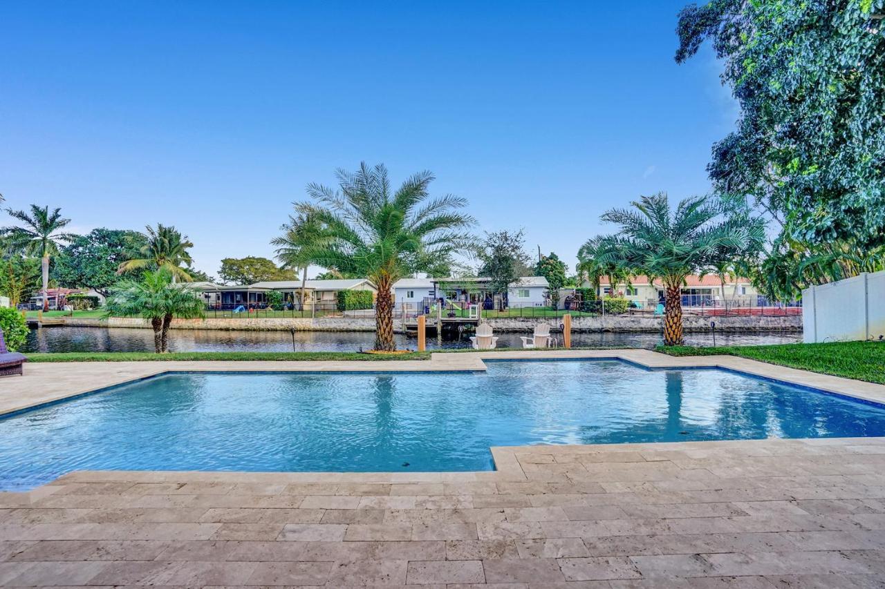 New! Waterfront Heated Pool & Jacuzzi 2 Mi To Beach - Fishing Pier Relaxing Spa & Hammock Fort Lauderdale Eksteriør billede