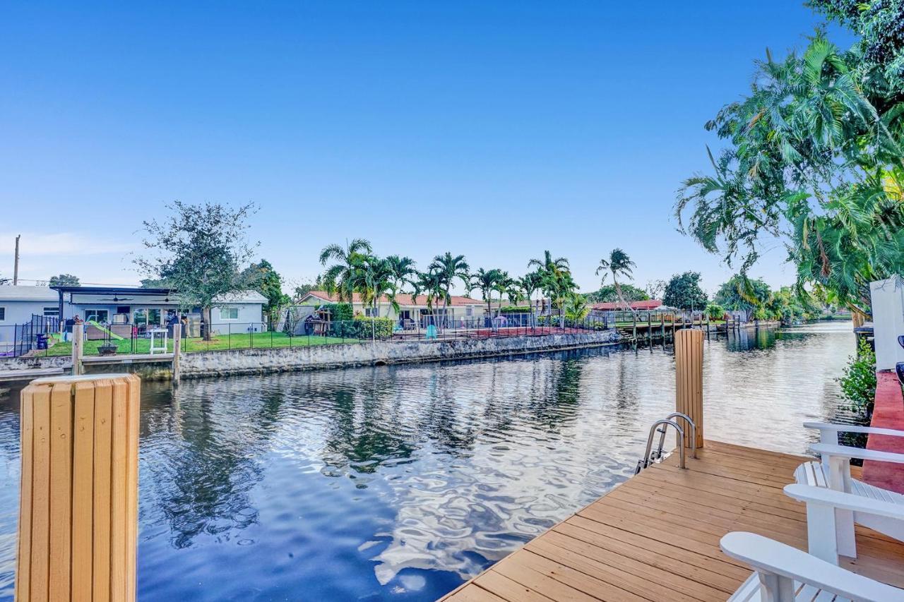 New! Waterfront Heated Pool & Jacuzzi 2 Mi To Beach - Fishing Pier Relaxing Spa & Hammock Fort Lauderdale Eksteriør billede