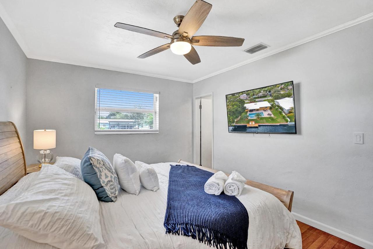 New! Waterfront Heated Pool & Jacuzzi 2 Mi To Beach - Fishing Pier Relaxing Spa & Hammock Fort Lauderdale Eksteriør billede