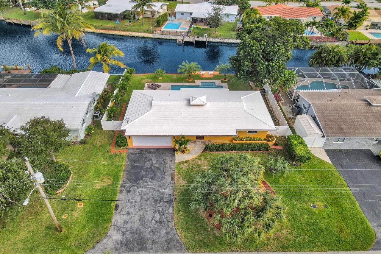 New! Waterfront Heated Pool & Jacuzzi 2 Mi To Beach - Fishing Pier Relaxing Spa & Hammock Fort Lauderdale Eksteriør billede