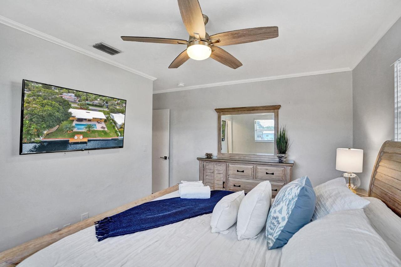 New! Waterfront Heated Pool & Jacuzzi 2 Mi To Beach - Fishing Pier Relaxing Spa & Hammock Fort Lauderdale Eksteriør billede