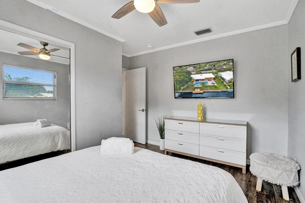 New! Waterfront Heated Pool & Jacuzzi 2 Mi To Beach - Fishing Pier Relaxing Spa & Hammock Fort Lauderdale Eksteriør billede
