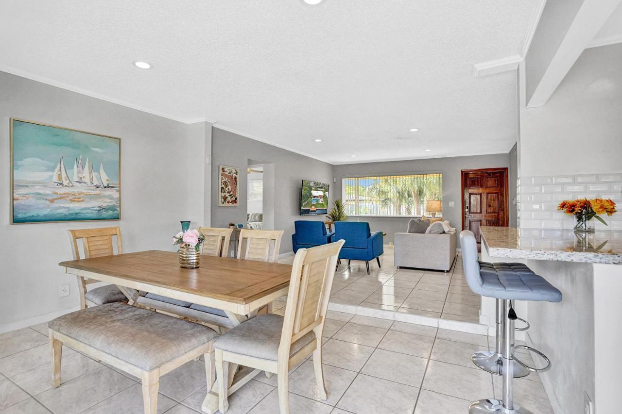 New! Waterfront Heated Pool & Jacuzzi 2 Mi To Beach - Fishing Pier Relaxing Spa & Hammock Fort Lauderdale Eksteriør billede