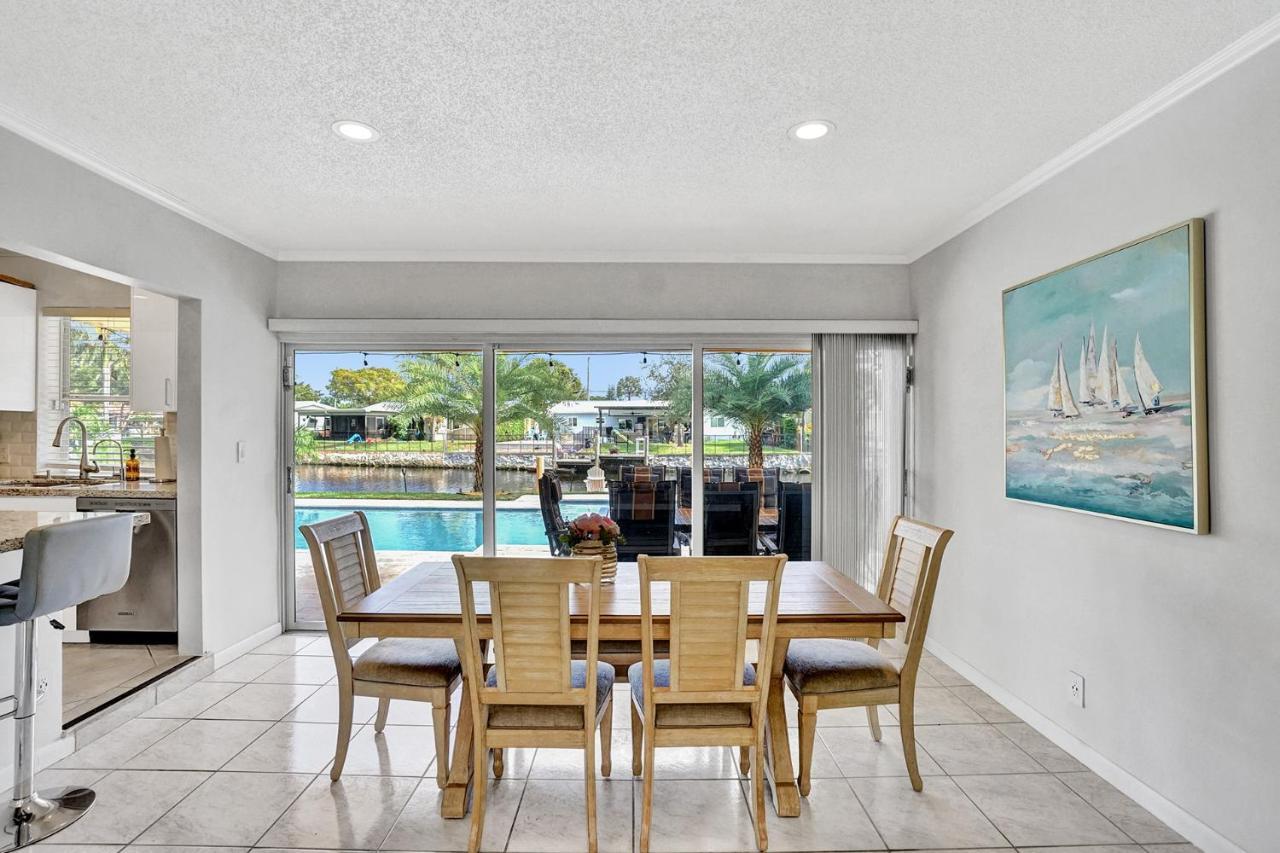 New! Waterfront Heated Pool & Jacuzzi 2 Mi To Beach - Fishing Pier Relaxing Spa & Hammock Fort Lauderdale Eksteriør billede