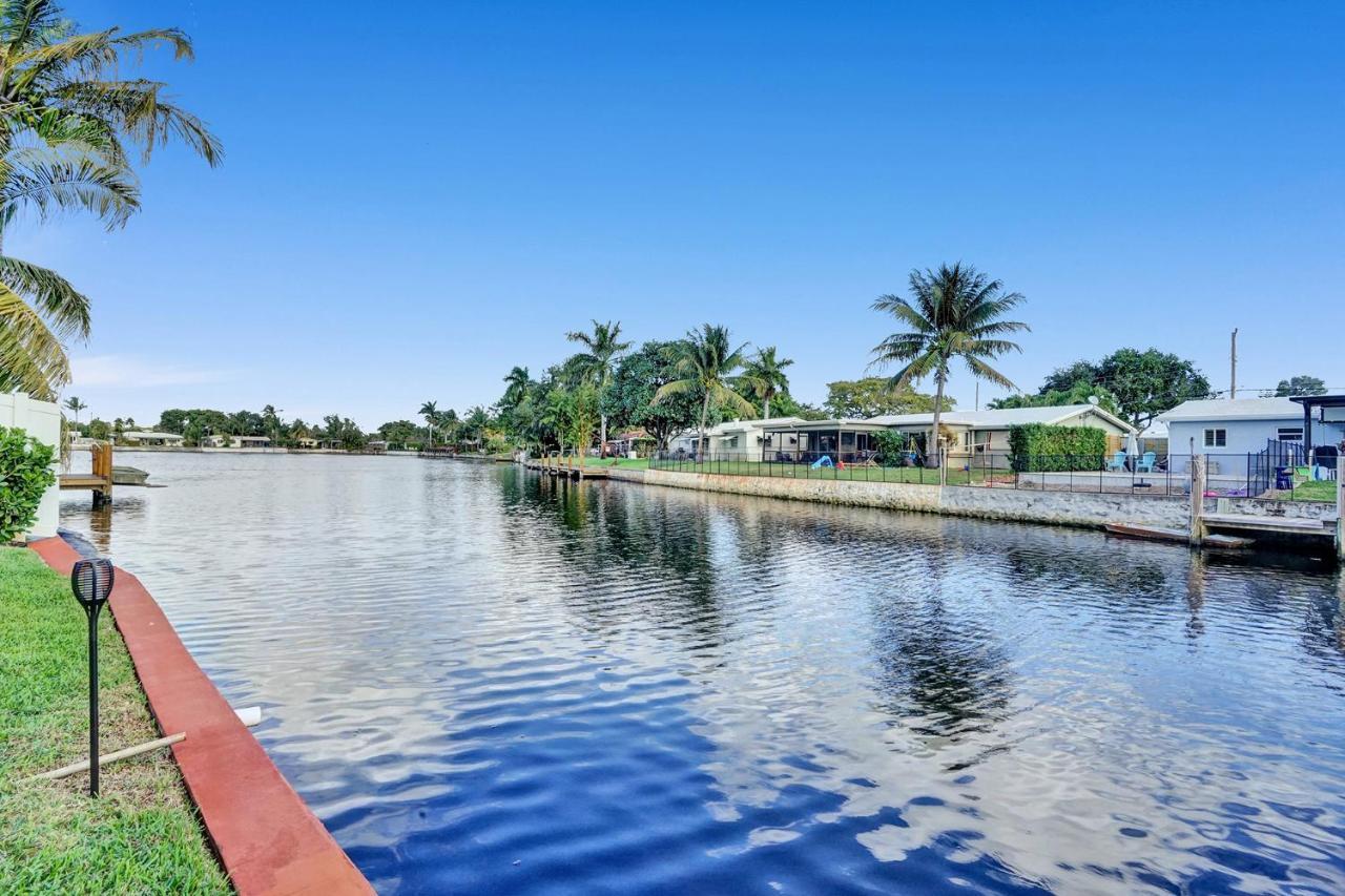 New! Waterfront Heated Pool & Jacuzzi 2 Mi To Beach - Fishing Pier Relaxing Spa & Hammock Fort Lauderdale Eksteriør billede