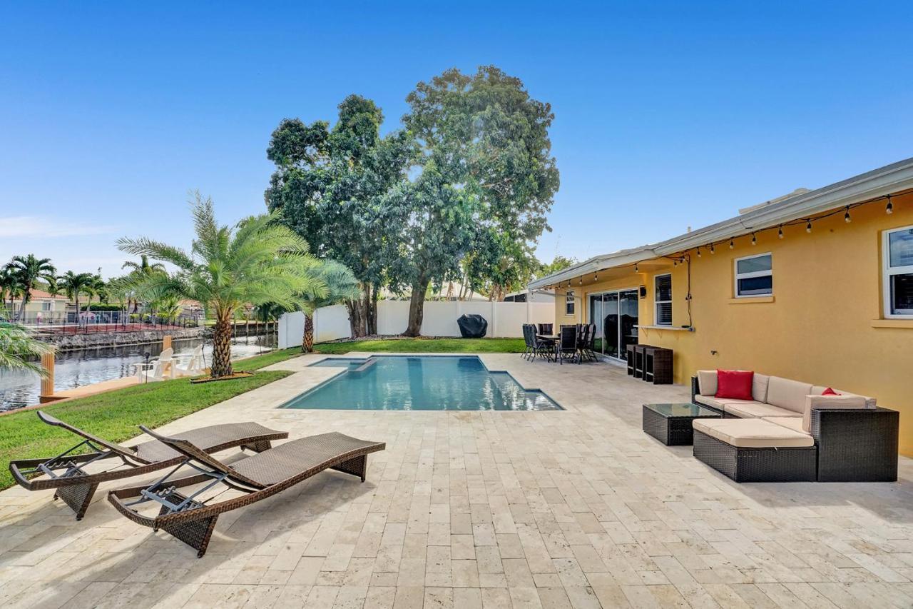 New! Waterfront Heated Pool & Jacuzzi 2 Mi To Beach - Fishing Pier Relaxing Spa & Hammock Fort Lauderdale Eksteriør billede