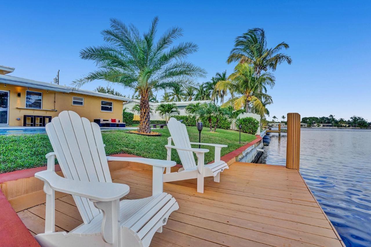 New! Waterfront Heated Pool & Jacuzzi 2 Mi To Beach - Fishing Pier Relaxing Spa & Hammock Fort Lauderdale Eksteriør billede