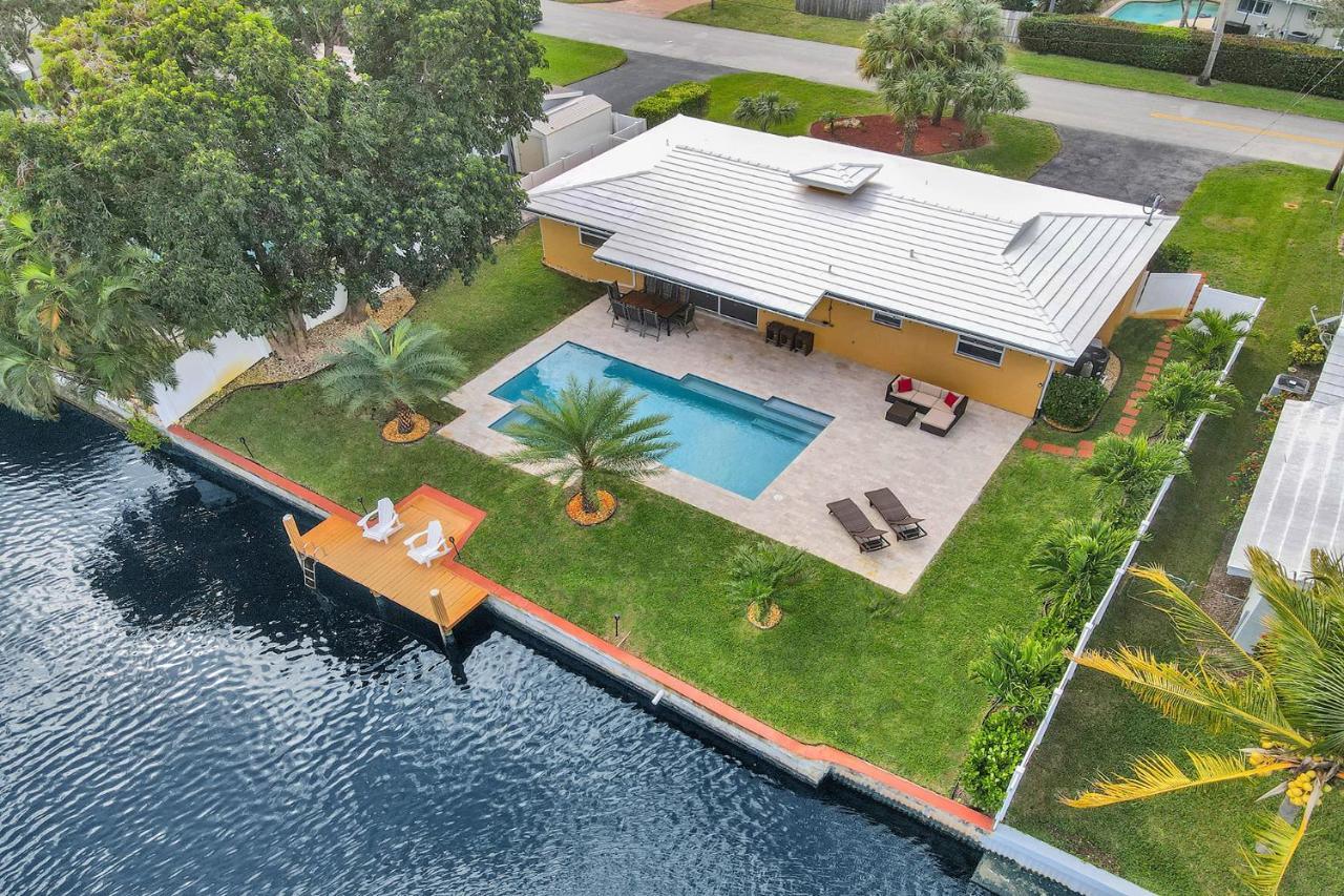 New! Waterfront Heated Pool & Jacuzzi 2 Mi To Beach - Fishing Pier Relaxing Spa & Hammock Fort Lauderdale Eksteriør billede