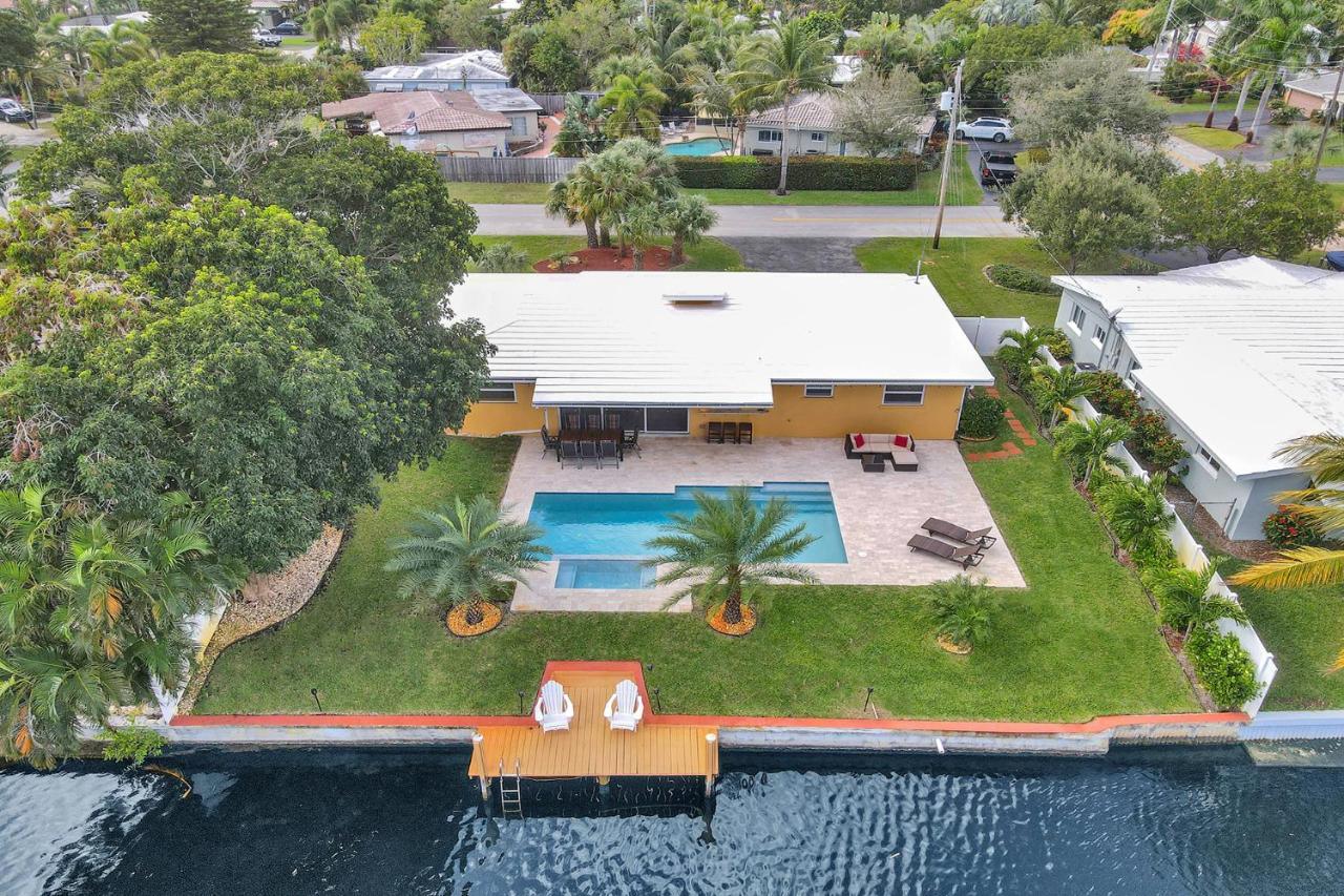 New! Waterfront Heated Pool & Jacuzzi 2 Mi To Beach - Fishing Pier Relaxing Spa & Hammock Fort Lauderdale Eksteriør billede