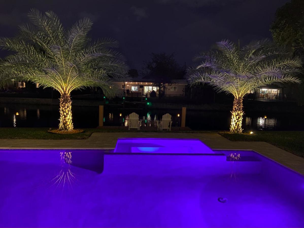 New! Waterfront Heated Pool & Jacuzzi 2 Mi To Beach - Fishing Pier Relaxing Spa & Hammock Fort Lauderdale Eksteriør billede