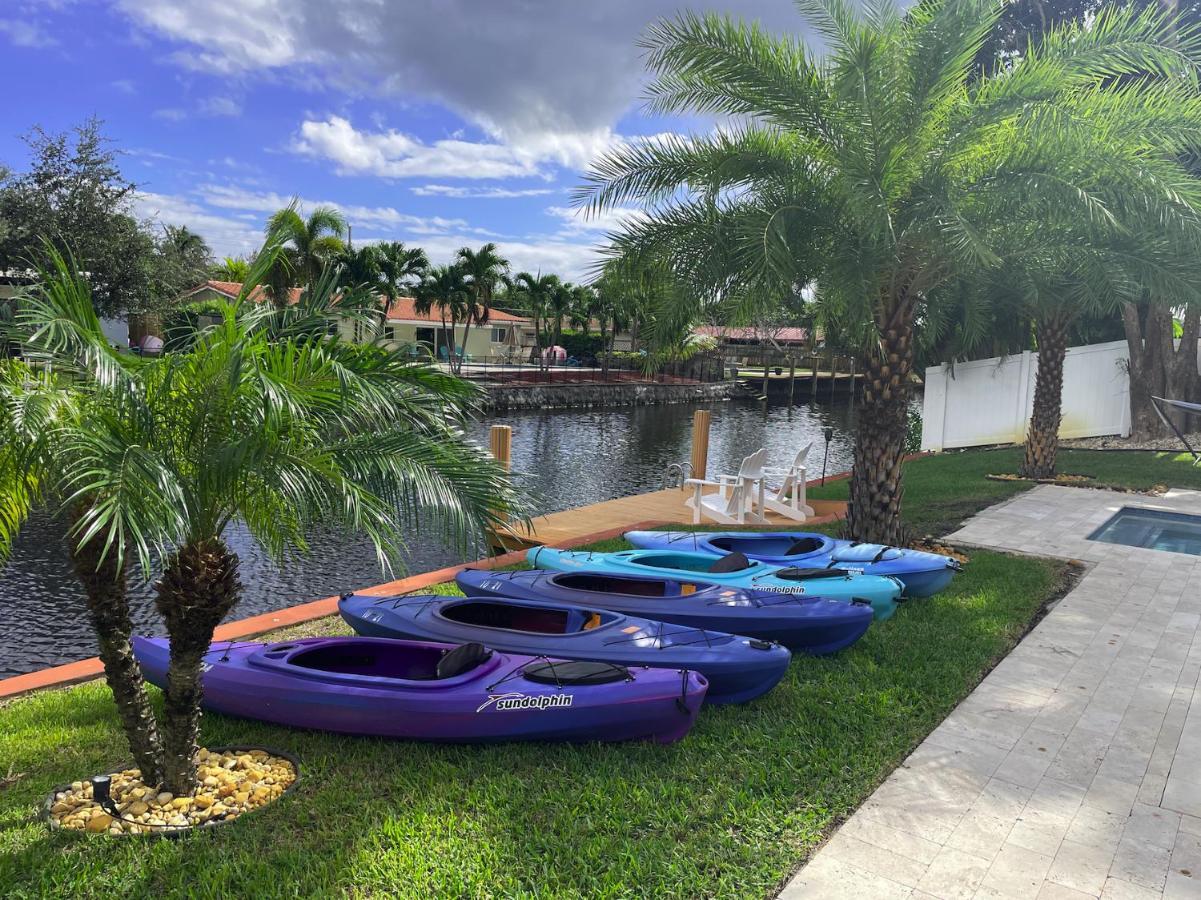 New! Waterfront Heated Pool & Jacuzzi 2 Mi To Beach - Fishing Pier Relaxing Spa & Hammock Fort Lauderdale Eksteriør billede