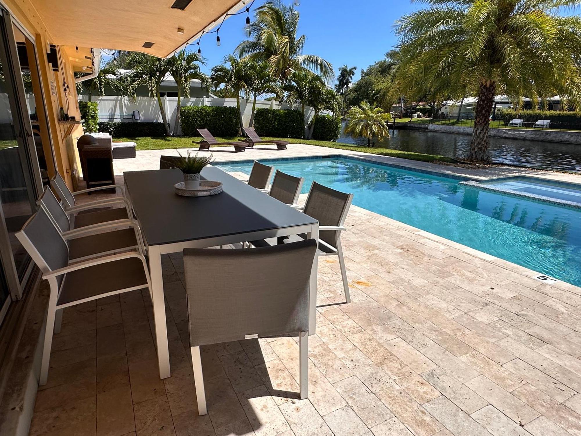 New! Waterfront Heated Pool & Jacuzzi 2 Mi To Beach - Fishing Pier Relaxing Spa & Hammock Fort Lauderdale Eksteriør billede